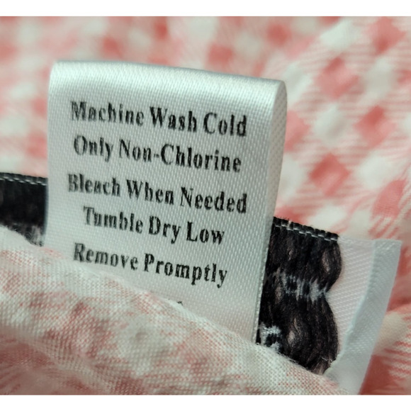 Anthony Richards Gingham House Dress Robe Womens MP Seersucker Duster Lounge VTG - Picture 10 of 11